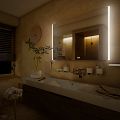 LED zrcadlo 80 x 70, dotykový senzor