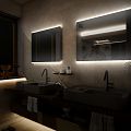 LED zrcadlo 90 x 70