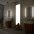 LED zrcadlo 50 x 70