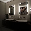 LED zrcadlo 60 x 80, dotykový senzor