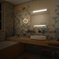 LED zrcadlo 100 x 70