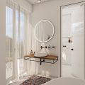 ROUND LED mirror dia. 100, touch sensor