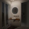ROUND LED mirror dia. 100, touch sensor