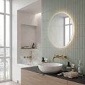 LED mirror with backlight, diameter 800, touch sensor