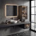 LED mirror with backlight, 120 x 70, touch sensor