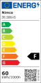 Bílé LED zrcadlo 140 x 70, dotykový senzor