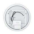 Bílé kulaté LED zrcadlo pr. 90 mm, dotykový senzor