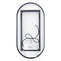 ČERNÉ LED zrcadlo 50 x 100, dotykový senzor