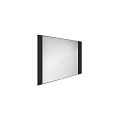 Černé LED zrcadlo 80 x 60