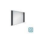 Černé LED zrcadlo 80 x 60, dotykový senzor