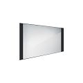 Černé LED zrcadlo 120 x 65