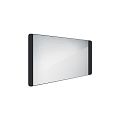 Black LED mirror 120 x 65
