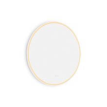 White WHITE ROUND LED mirror dia. 70, touch sensor Bathroom ROUND LED mirror with frame dia. 70. Color white matt. All-round lighting. Color and brightness adjustment by sensor with memory. Switching on by sensor and wall switch.