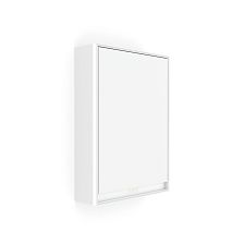 Bílá LED podsvícená zrcadlová skříňka 500 pravá.