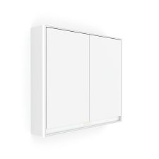 Bílá LED podsvícená zrcadlová skříňka 800.