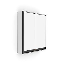 Černá LED podsvícená zrcadlová skříňka 600.