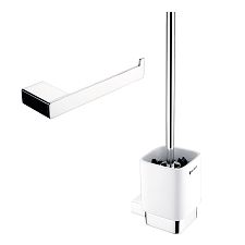 WC sada nástěnná - WC štětka a držák toaletního papíru