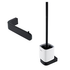 WC sada nástěnná - WC štětka a držák toaletního papíru