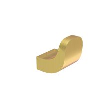 Háček minimalistický oblý, zlatá kartáčovaná