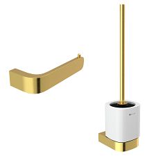WC sada nástěnná - WC štětka a držák toaletního papíru