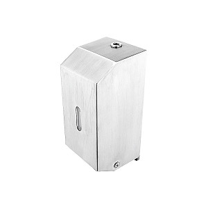 Zásobník na dezinfekční gel nebo tekuté mýdlo 800 ml na stěnu nerez