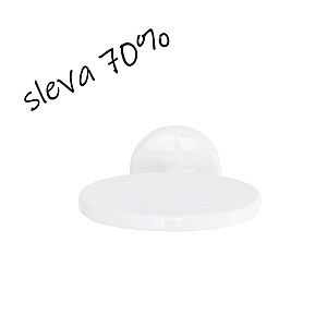 Celokovový mýdelník-bílý