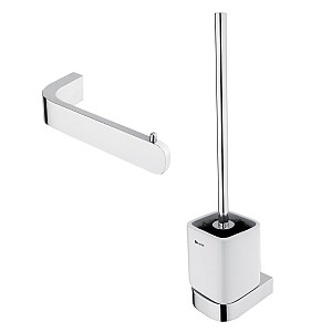 WC sada nástěnná - WC štětka a držák toaletního papíru