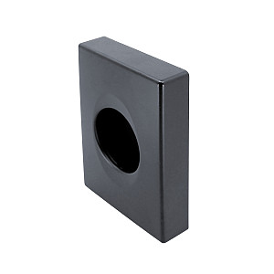 Black Hygiene bag holder Black plastic hygiene bag holder.