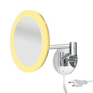 Kosmetické zrcadlo s osvětlením nástěnné, zvětšovací make-up zrcátko Nimco ZK 20265P-26