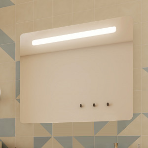 Zrcadlo do koupelny 100x60 s osvětlením