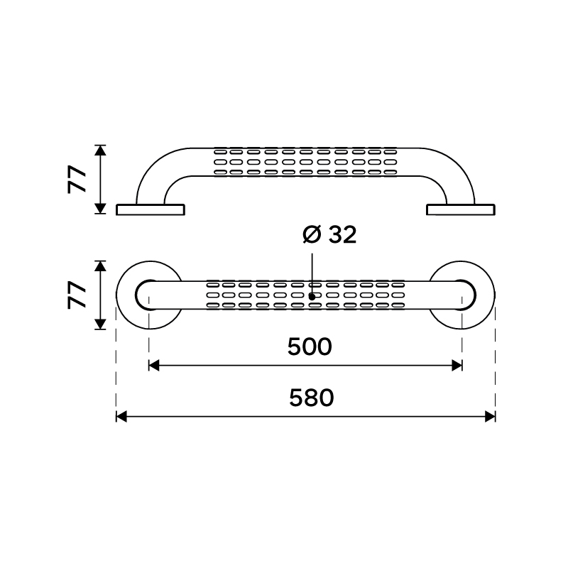 Grab bar 500 mm