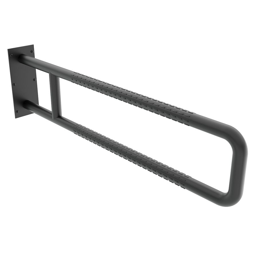 Černé pevné podpěrné madlo 900 mm
