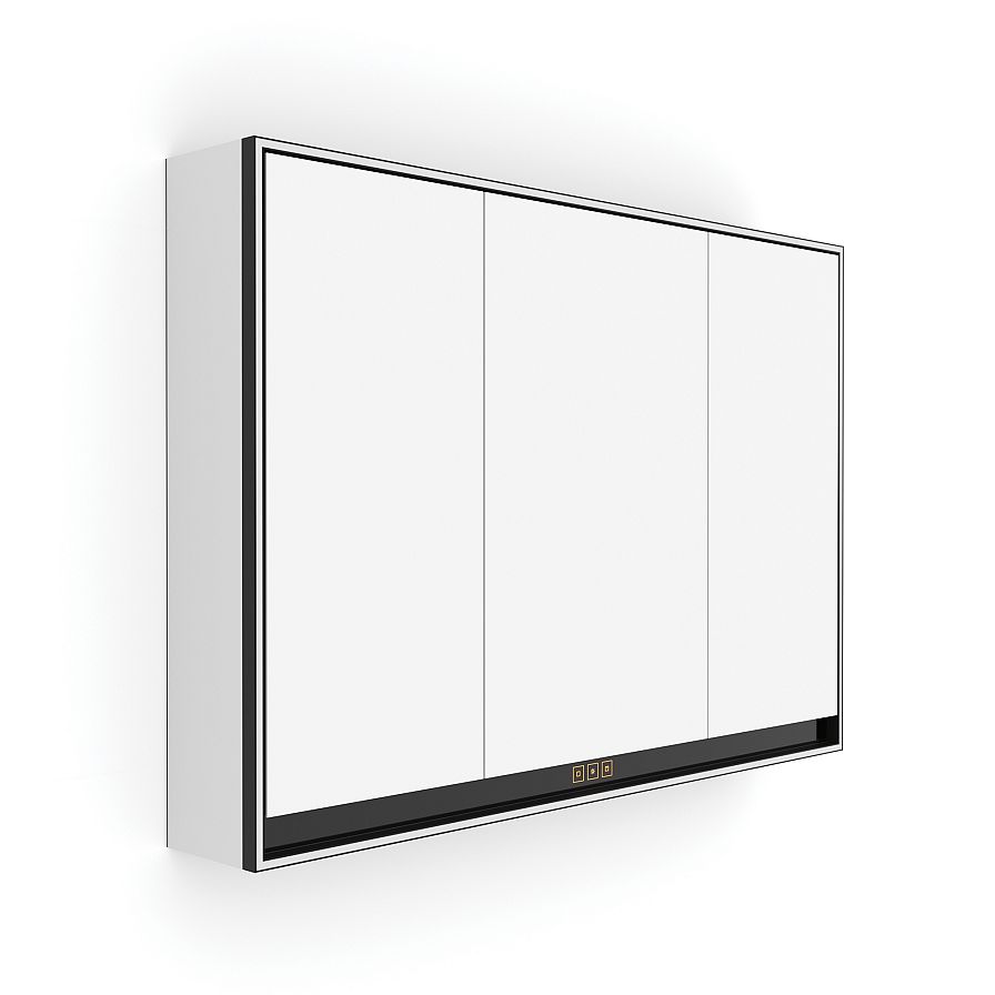 Černá LED podsvícená zrcadlová skříňka 1000.