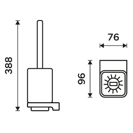 Toilet brush holder
