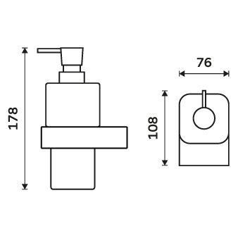 Soap dispenser, plastic pump