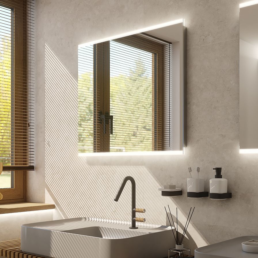 LED zrcadlo 80 x 70