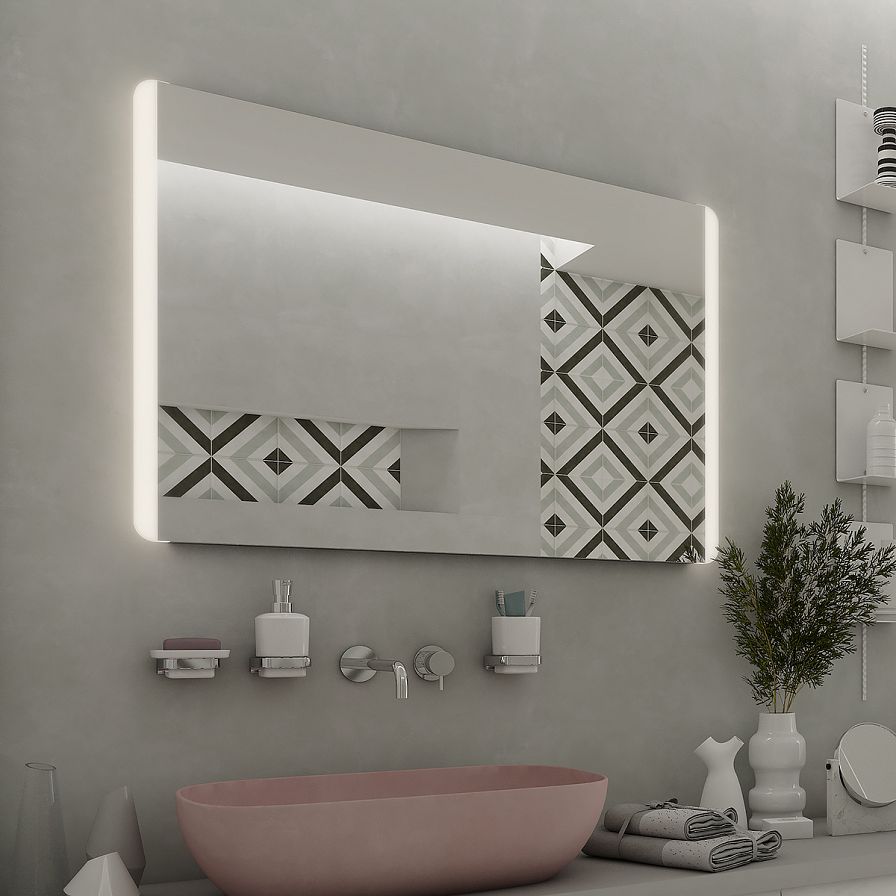 LED zrcadlo 90 x 70