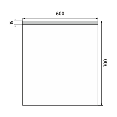 LED zrcadlo 60 x 70