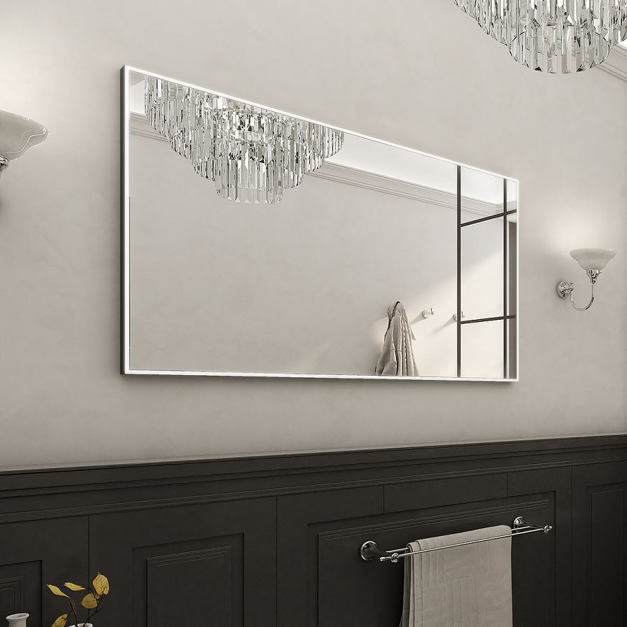 Černé LED zrcadlo 120 x 70